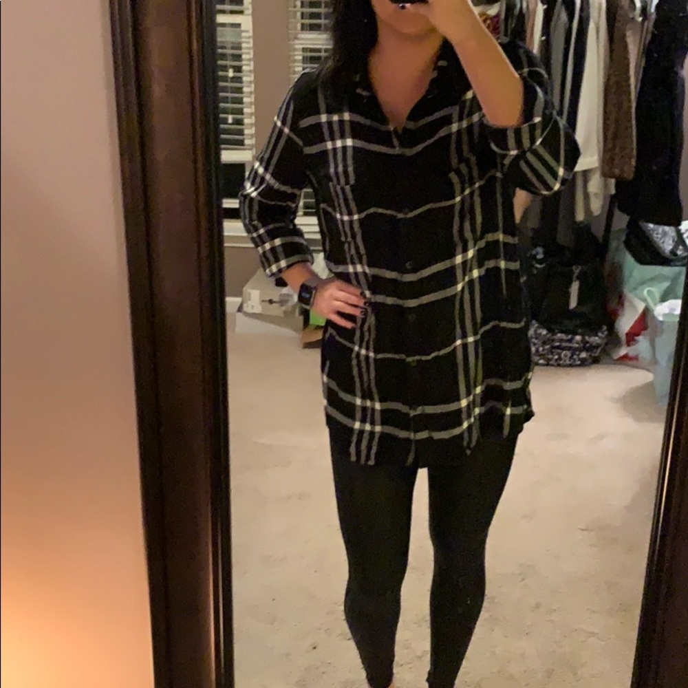 Plaid button down